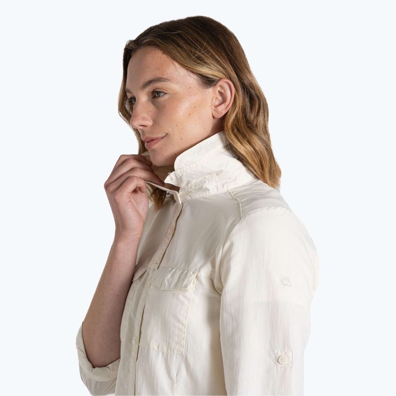 Dámske trekkingové tričko  Craghoppers NosiLife Adventure Long Sleeved Shirt III sea salt 5
