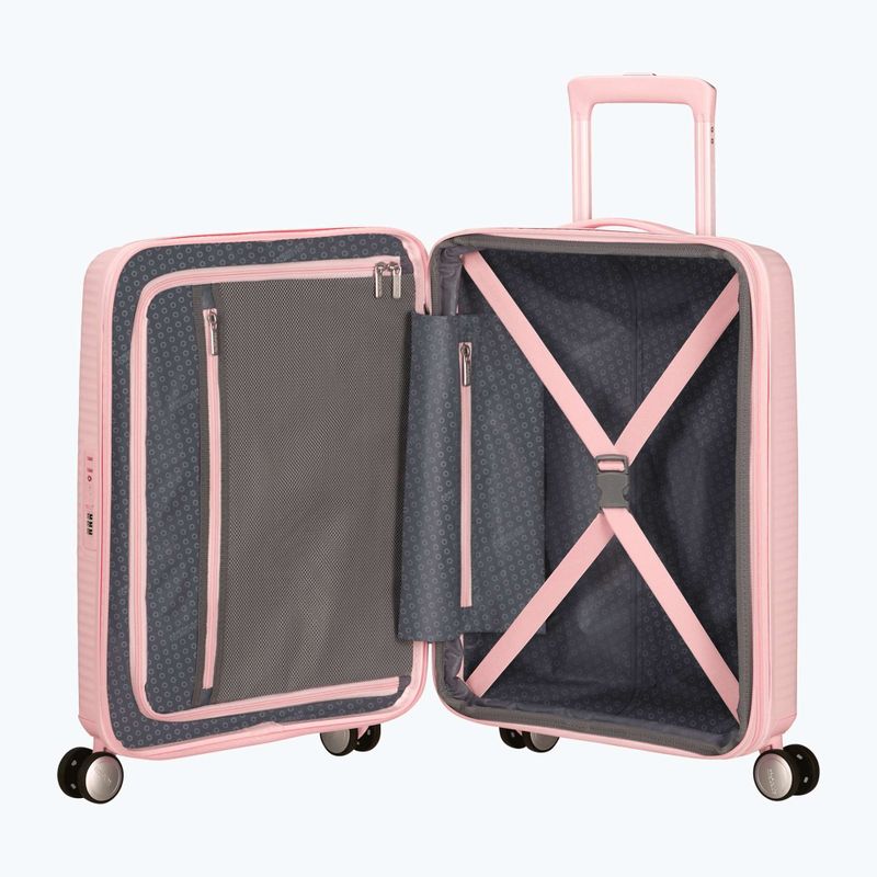 Cestovný kufor American Tourister Soundbox 41 l v pastelovo ružovej farbe 6