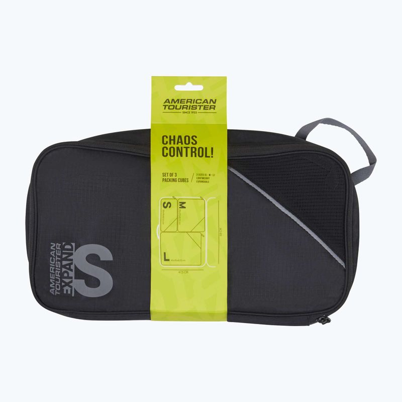 Sada organizérov American Tourister Packing S/M/L 3 pcs. black/grey 7