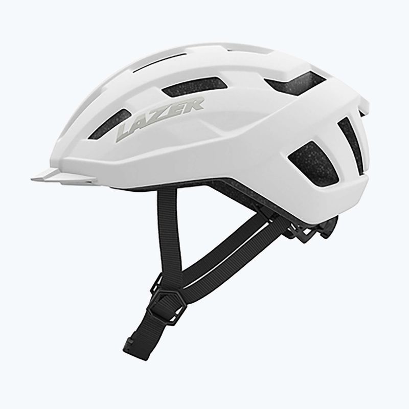 Cyklistická prilba Lazer Codax KinetiCore + net matná celá biela 2
