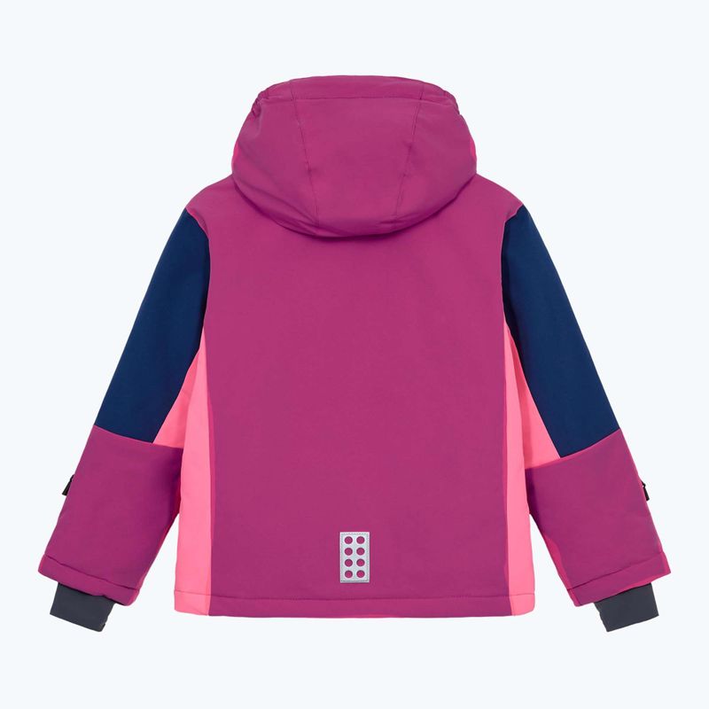 Detská lyžiarska bunda LEGO Lwjaz 801 fuchsia 2