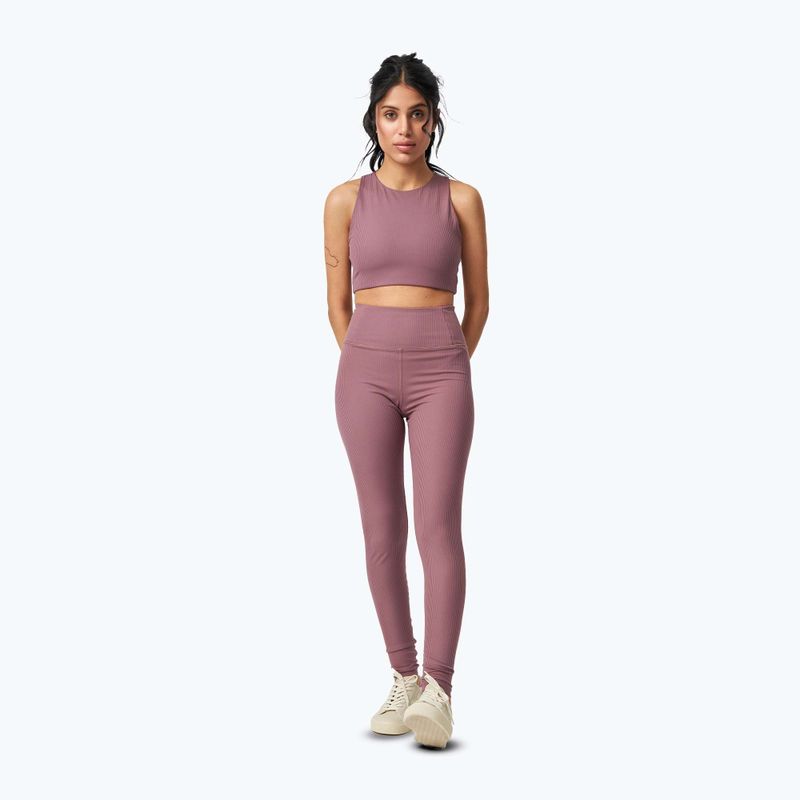 Dámske tréningové legíny Girlfriend Collective Rib pewter 2