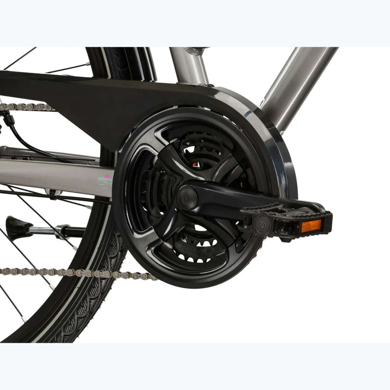 Dámsky trekingový bicykel KROSS Trans 3.0 In silver/gray/gloss 9