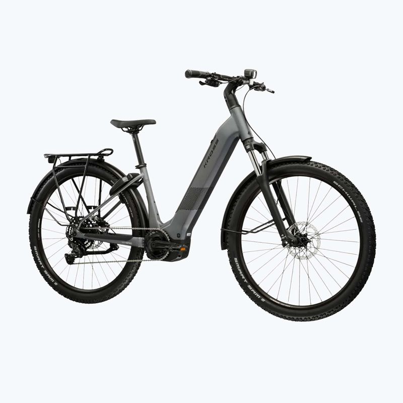 Elektrický bicykel KROSS Influx Suv Hybrid 2.0 600Wh LS 27,5" grey/black/matte 2