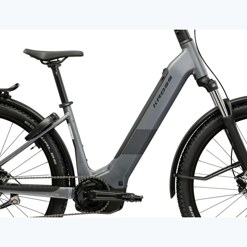 Elektrický bicykel KROSS Influx Suv Hybrid 2.0 600Wh LS 27,5" grey/black/matte 13
