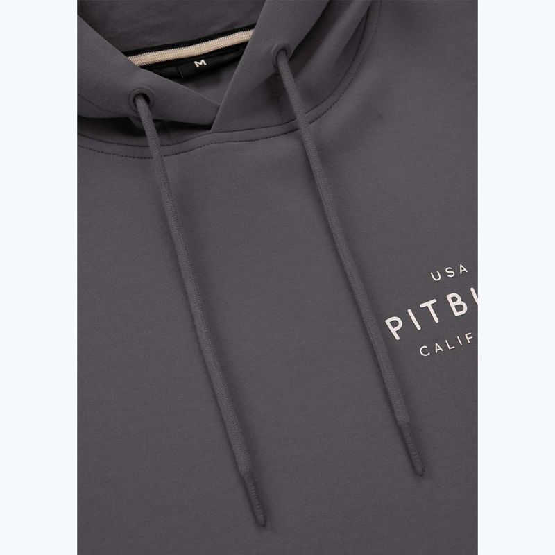 Pánska mikina Pitbull Sampson Hooded Sweatshirt graphite 8