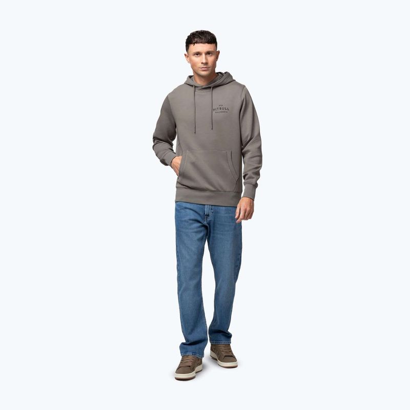 Pánska mikina Pitbull Sampson Hooded Sweatshirt taupe 2