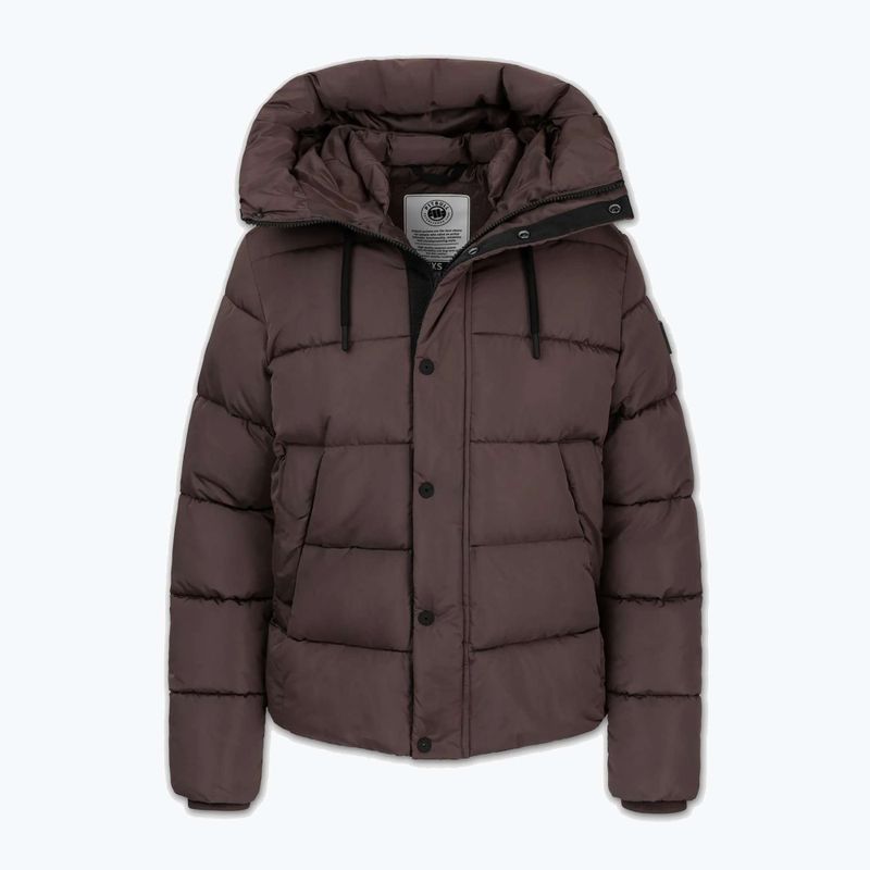 Dámska zimná bunda Pitbull Amalia Padded Hooded dark chocolate 5