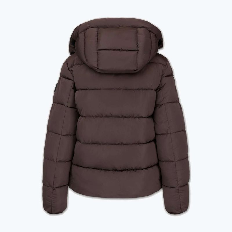 Dámska zimná bunda Pitbull Amalia Padded Hooded dark chocolate 6