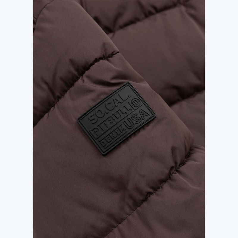 Dámska zimná bunda Pitbull Amalia Padded Hooded dark chocolate 9