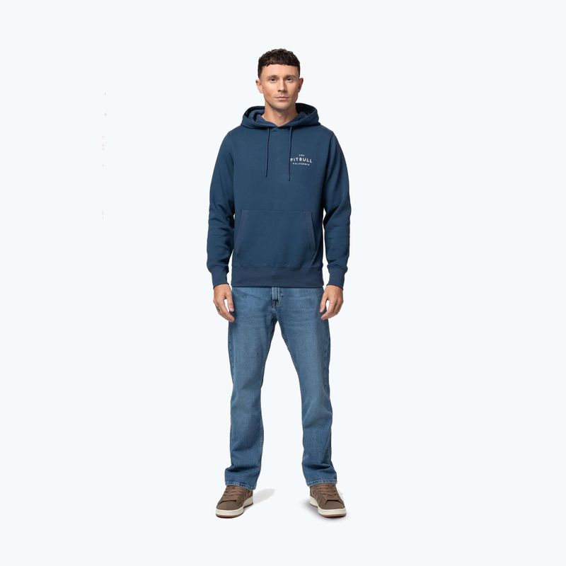 Pánska mikina Pitbull Sampson Hooded Sweatshirt petrol blue 2