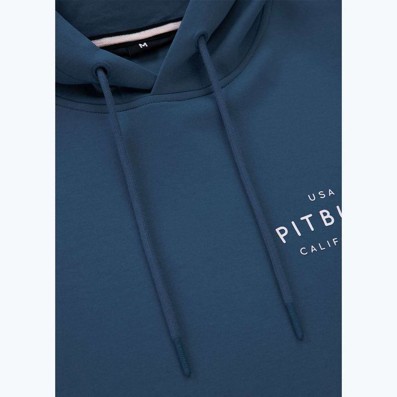 Pánska mikina Pitbull Sampson Hooded Sweatshirt petrol blue 7