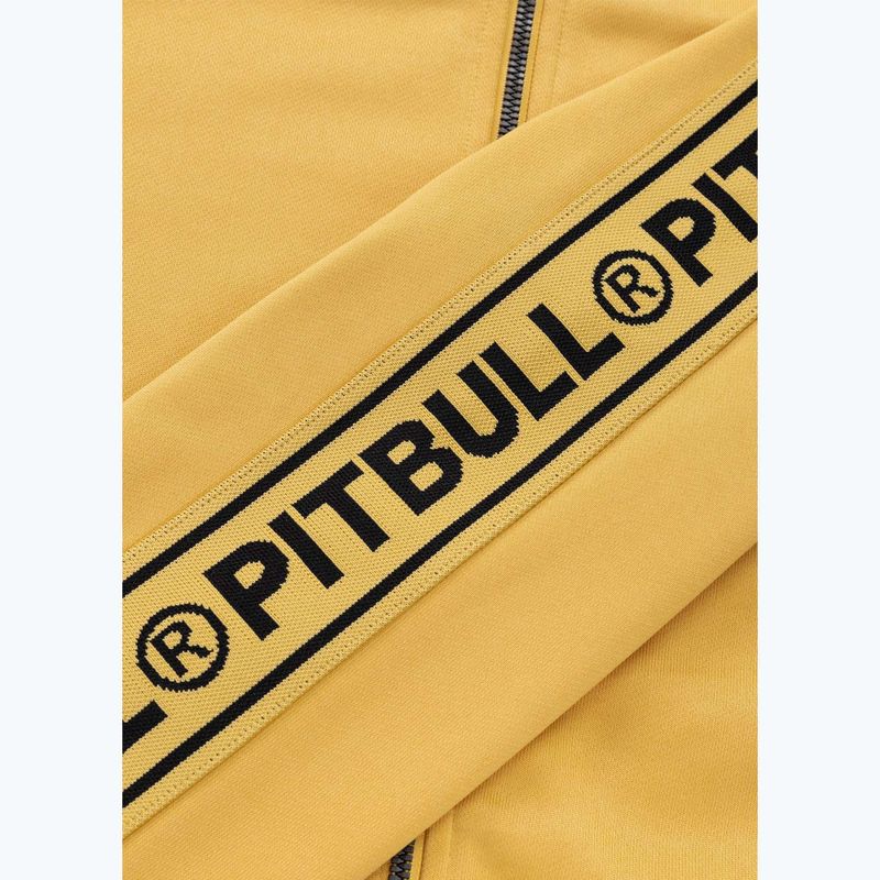 Pánska mikina Pitbull Trackjacket Tape Logo Terry Group pale yellow 12