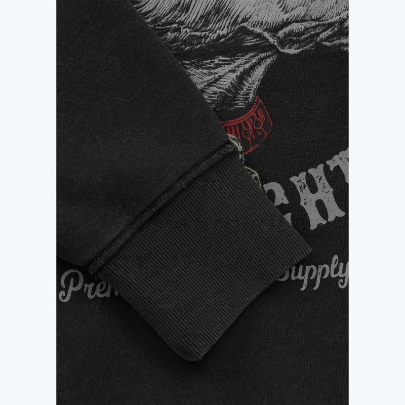 Pánska mikina Pitbull Strenght & Respect Crewneck washed dark graphite 10
