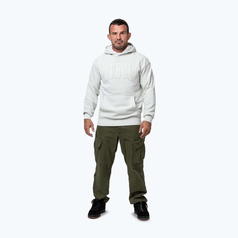 Pánska mikina Pitbull Orlando Hooded white stone 2
