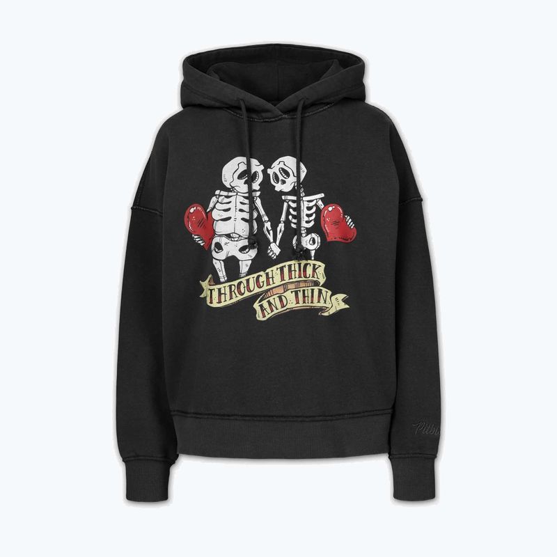 Dámska mikina Pitbull Thick & Thin Hooded dark graphite 4
