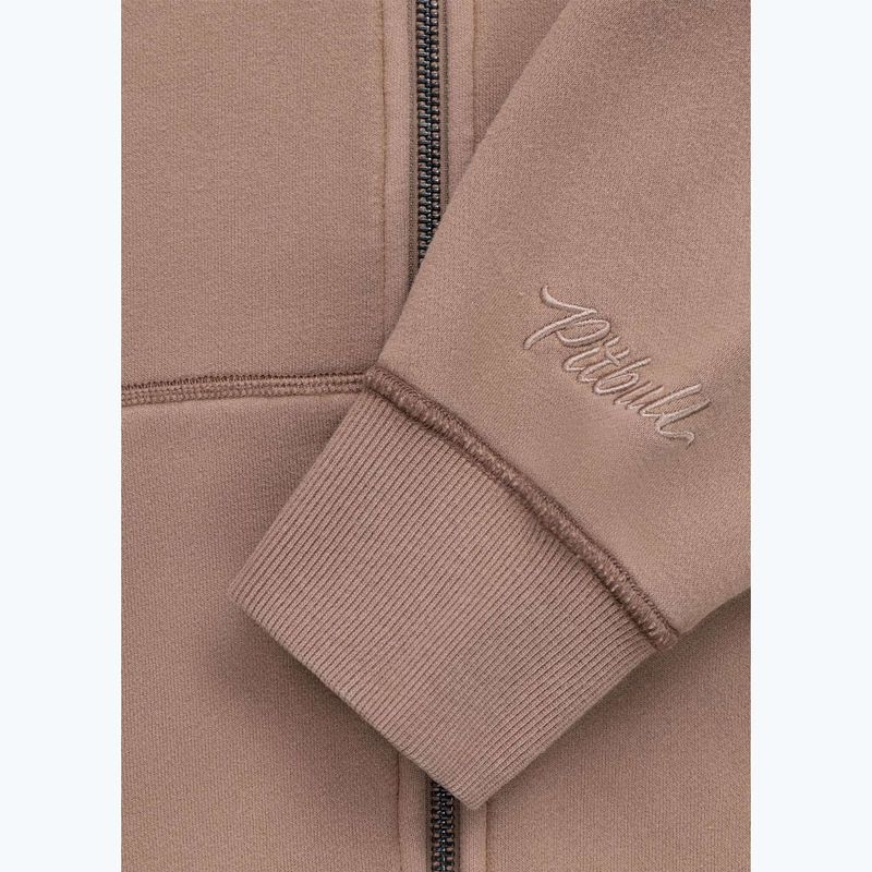 Dámska mikina Pitbull Skull Surf Hooded Zip chocolate mousse 12