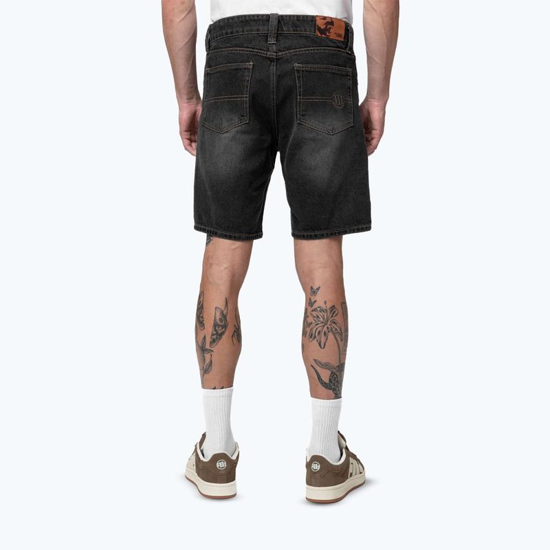 Pánske šortky Pitbull Bayside Jeans Pocket black 3