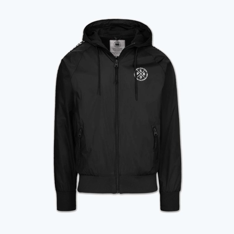 Pánska bunda Pitbull Athletic Tape Nylon Hooded black 3
