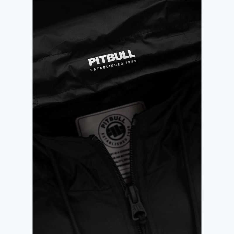 Pánska bunda Pitbull Athletic Tape Nylon Hooded black 6