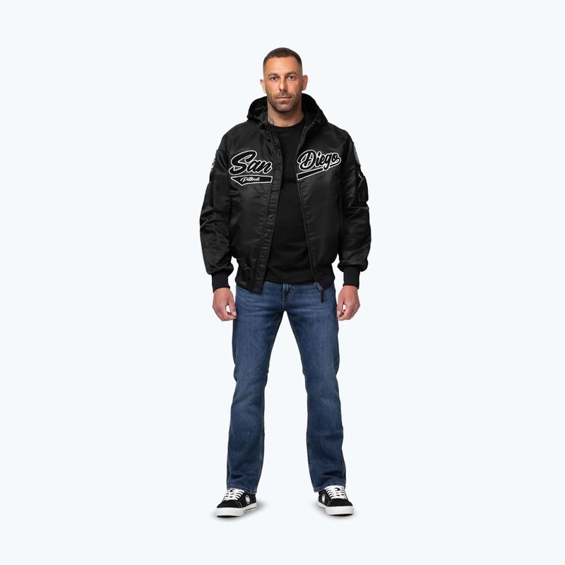 Pánska bunda Pitbull Aero Flight Hooded black 2