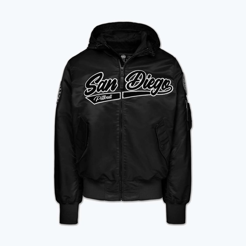 Pánska bunda Pitbull Aero Flight Hooded black 6