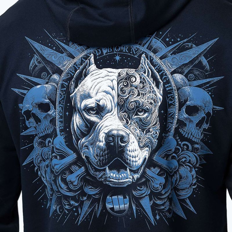 Pánska mikina Pitbull World Sweatshirt Hooded dark navy 4