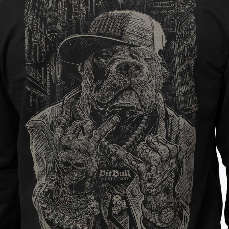 Pánska mikina Pitbull USA Hooded Zip black 5