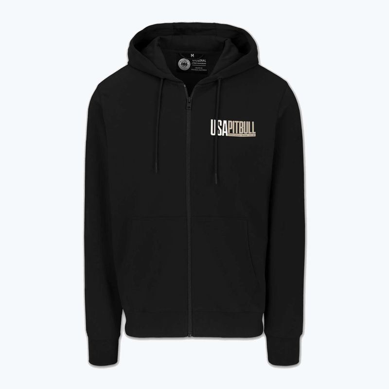 Pánska mikina Pitbull USA Hooded Zip black 6