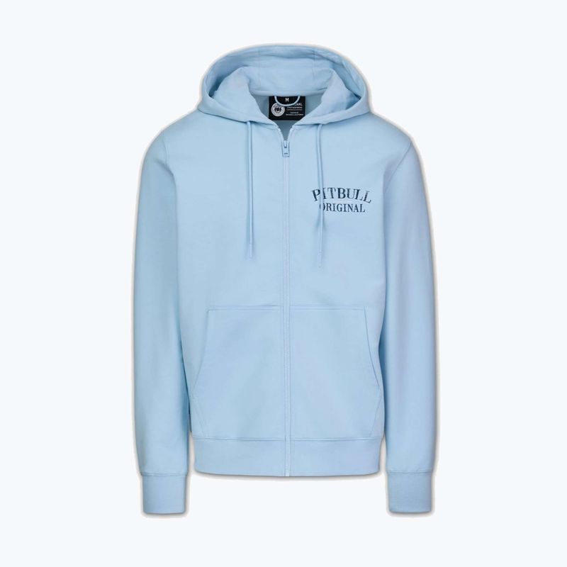 Pánska mikina Pitbull Midnight Sweatshirt Zip Hooded sky blue 6