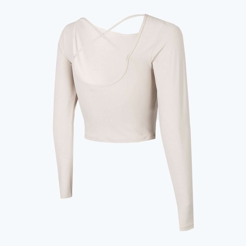 Dámsky top na jogu 4F beige H4Z22-TSDL019 4