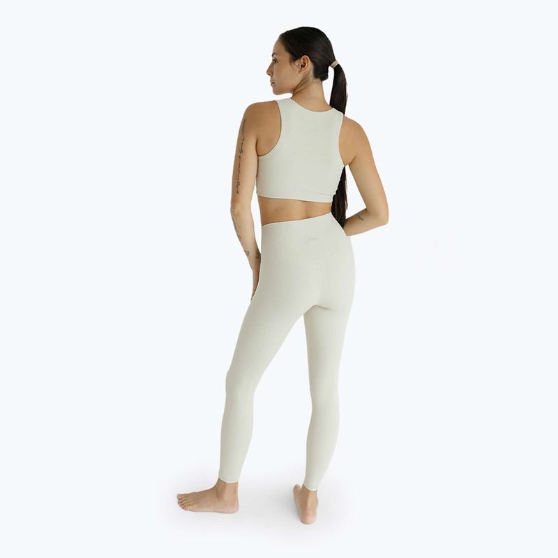 Dámske legíny na jogu JOYINME Unity Ribbed 7/8 buttercream 3