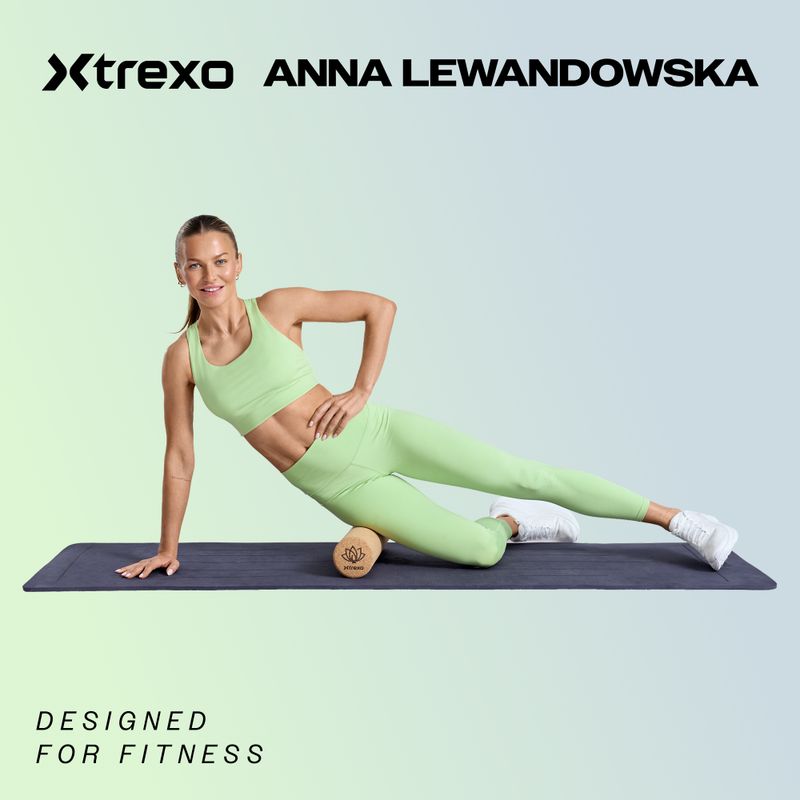 Masážna loptička XTREXO TRX-MSB008 8 cm čierno-modrá  2