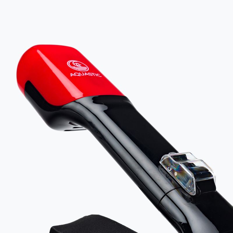 Celotvárová maska na šnorchlovanie AQUASTIC červená SMA-01SC 10