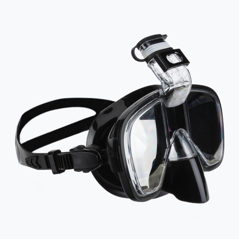 Šnorchlovací set AQUASTIC Maska + šnorchel čierny SMFK-01SC 15