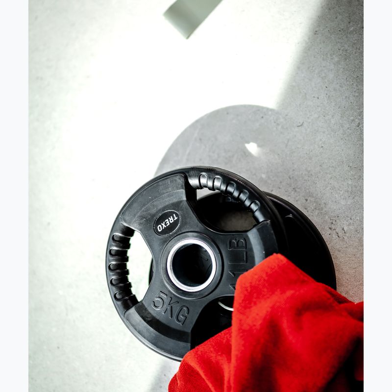 XTREXO čierna pogumovaná liatina hmotnosť RW5 5 kg 5