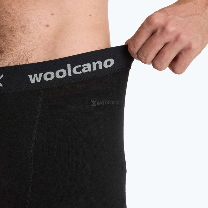 Pánska súprava termoprádla WOOLCANO Merino SET0540 čierna 8