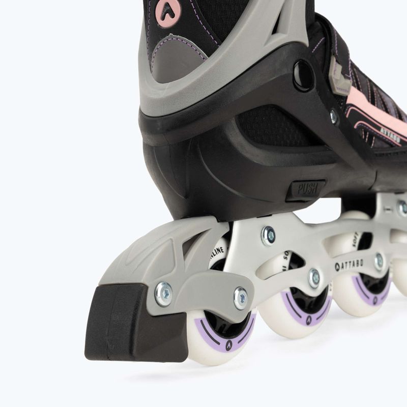 Detské kolieskové korčule nastaviteľné ATTABO Bladeroll black/violet 7
