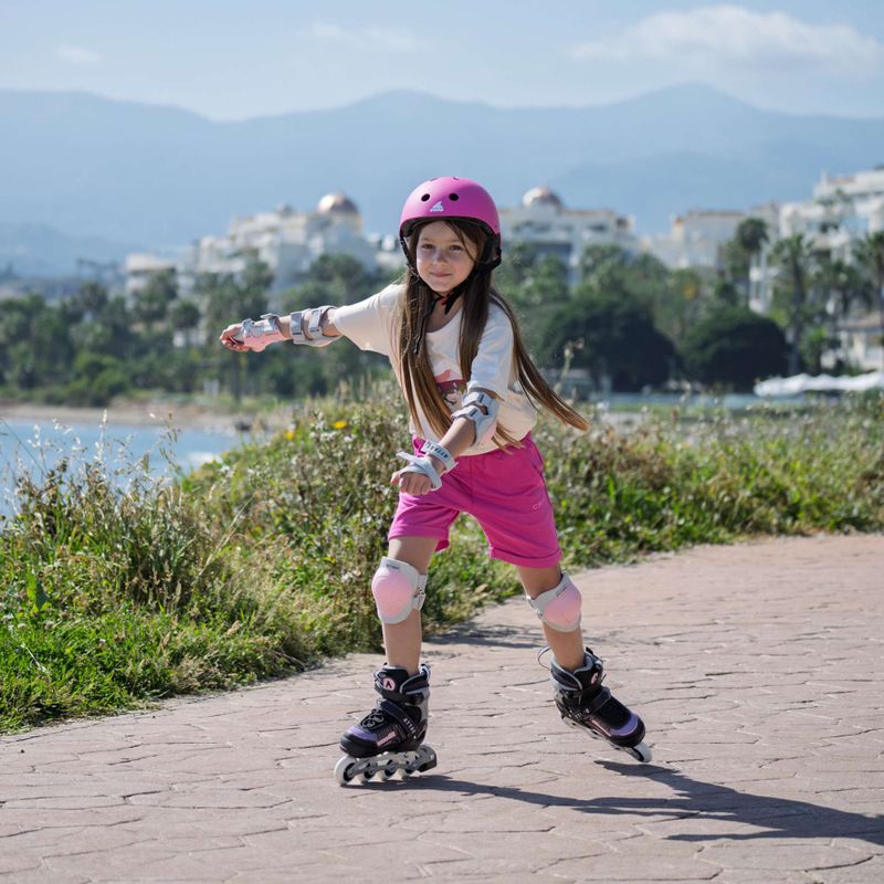 Detské kolieskové korčule nastaviteľné ATTABO Bladeroll black/violet 15