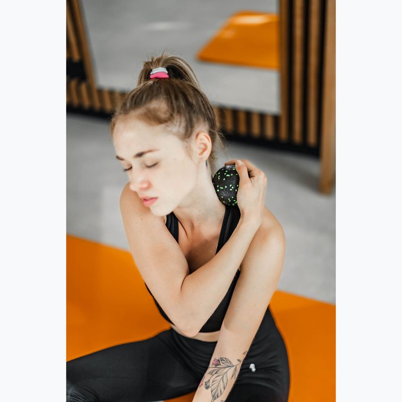 Masážna loptička XTREXO TRX-MSB008 8 cm čierna/limetková  3