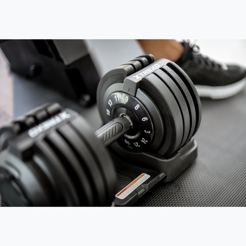 Nastaviteľná činka XTREXO TXO-B4W002 24 kg čierna 5