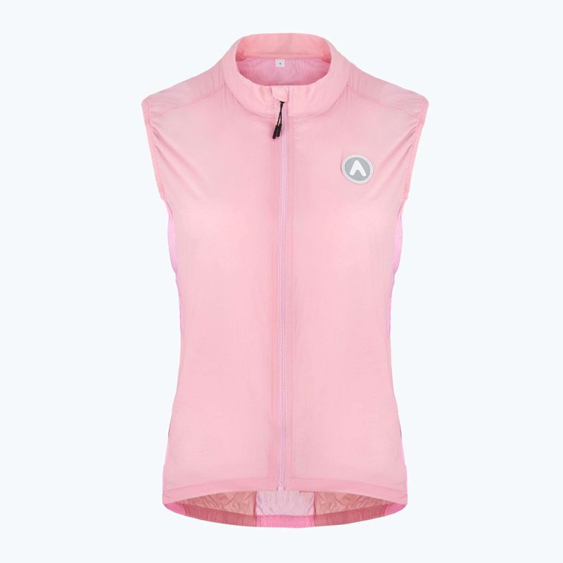 Dámska cyklistická vesta ATTABO Cahayo Vest Windproof pink 9