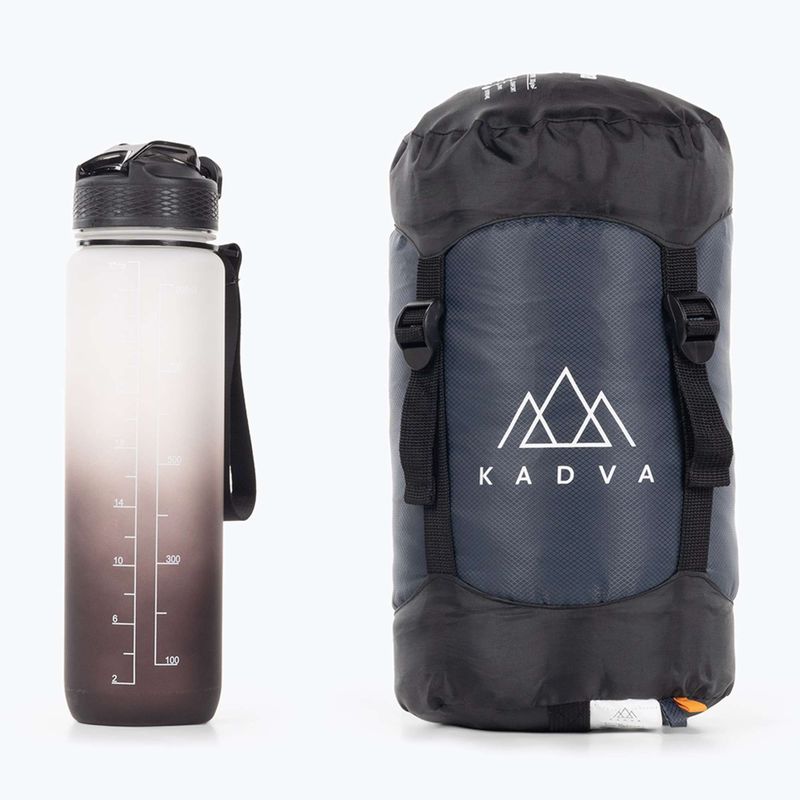 Spací vak KADVA Light 1000 L ľavý sivý 2