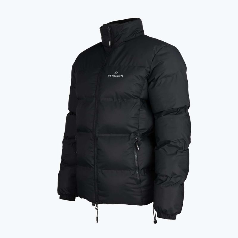 Pánska zateplená bunda BERGSON Snowy Wolf Micro-Therm black 3