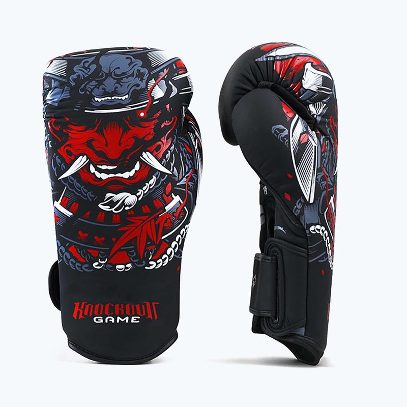 Boxerské rukavice Ground Game "Samurai" čierne 21BOXGLOSAM10 2