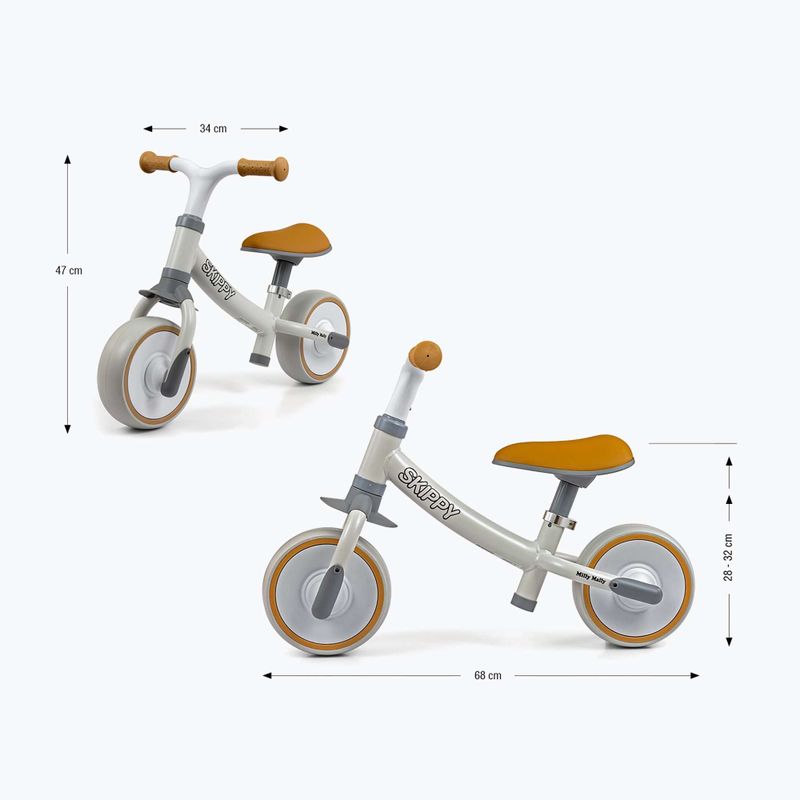 Odrážadlo Milly Mally Skippy white 2