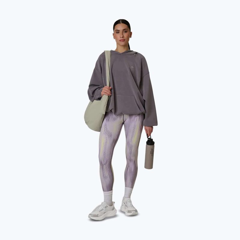 Dámske tréningové legíny 4F Solar Punk FNK F454 light yellow allover 5