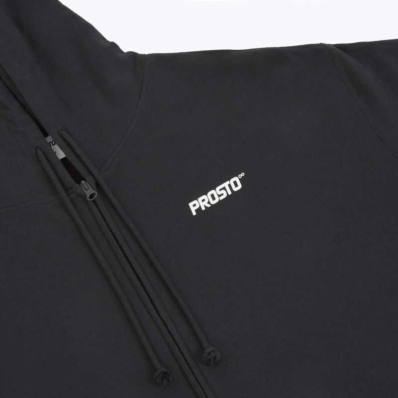 Pánska mikina PROSTO Hoodie Logo Zip black 3