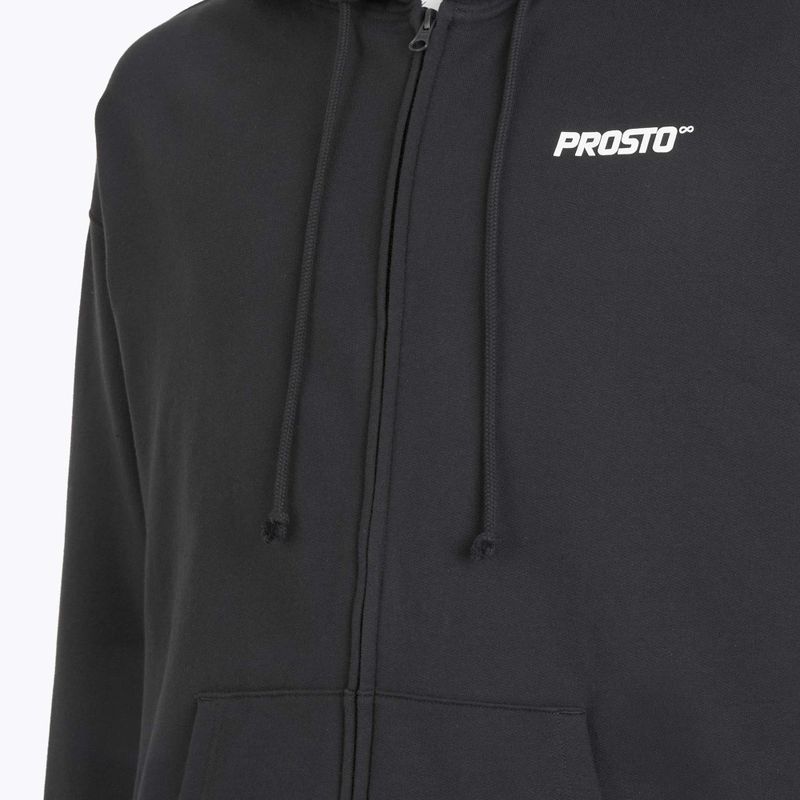 Pánska mikina PROSTO Hoodie Logo Zip black 4