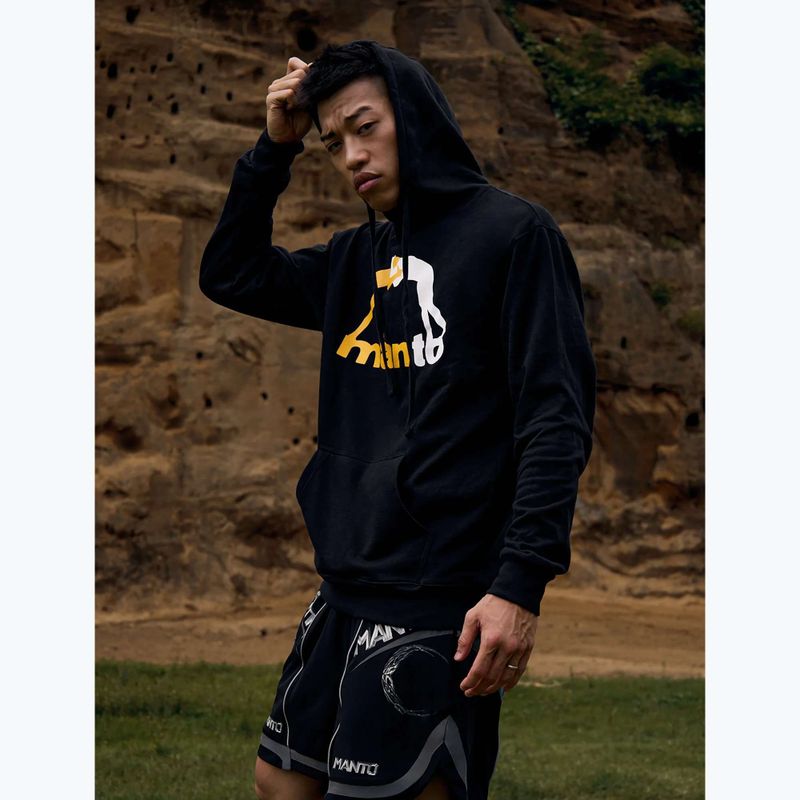 Pánska mikina MANTO Logo Hoody black 4